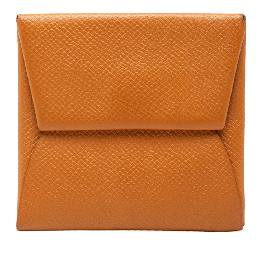 Hermes Bastia PM Wallet/Coin Purse, D Stamp, 2019 Model, Brown, Veau Epsom Le...